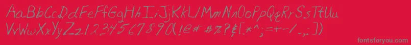 Шрифт Lehn081 – серые шрифты на красном фоне