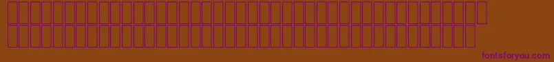 FsEgypt Font – Purple Fonts on Brown Background