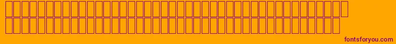 フォントFsEgypt – オレンジの背景に紫のフォント
