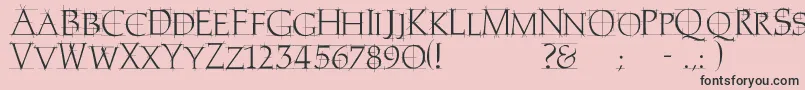 Homerem Font – Black Fonts on Pink Background