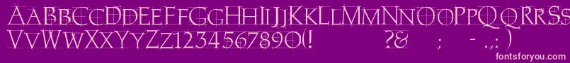 Homerem Font – Pink Fonts on Purple Background