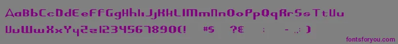 Highguard-fontti – violetit fontit harmaalla taustalla