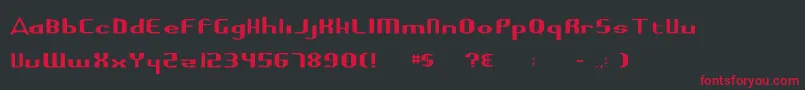 Highguard Font – Red Fonts on Black Background