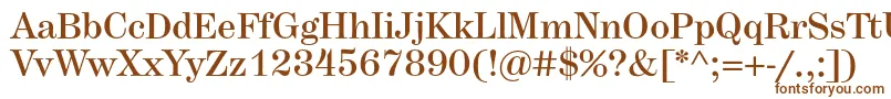 Шрифт Herculesmedium – коричневые шрифты на белом фоне