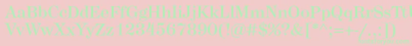 Herculesmedium Font – Green Fonts on Pink Background