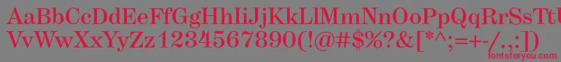 Herculesmedium Font – Red Fonts on Gray Background