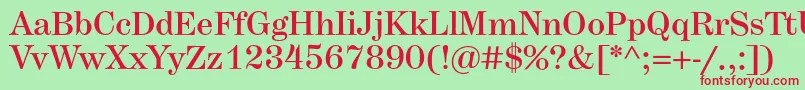 Herculesmedium Font – Red Fonts on Green Background