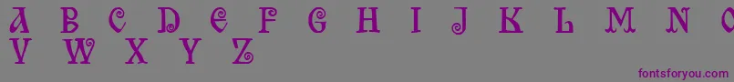 Bilibin Font – Purple Fonts on Gray Background