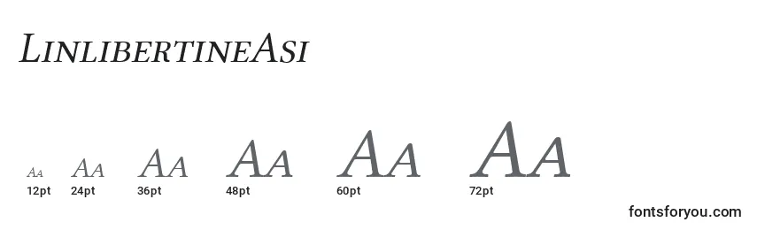 LinlibertineAsi Font Sizes