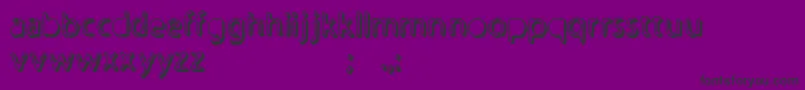 フォントUndertaker – 紫の背景に黒い文字