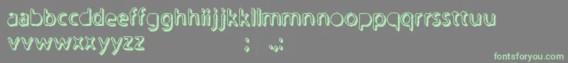 Undertaker Font – Green Fonts on Gray Background