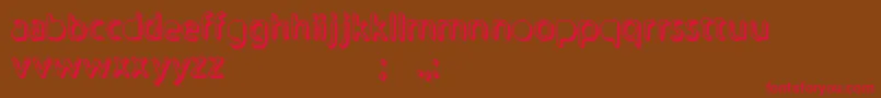 Undertaker Font – Red Fonts on Brown Background