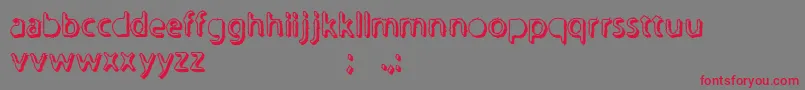 Undertaker Font – Red Fonts on Gray Background