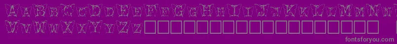 Шрифт Kfb – серые шрифты на фиолетовом фоне