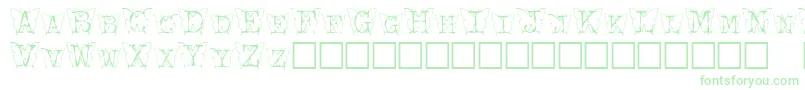 Kfb-Schriftart – Grüne Schriften