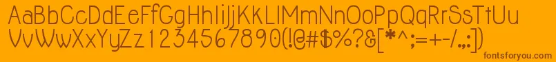 Jolly Font – Brown Fonts on Orange Background