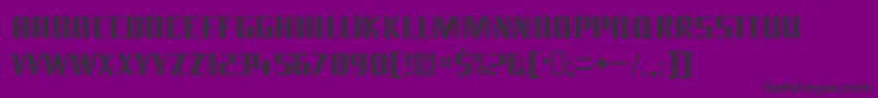 BraesidelumberboyRegular Font – Black Fonts on Purple Background