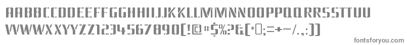 BraesidelumberboyRegular-fontti – harmaat kirjasimet valkoisella taustalla