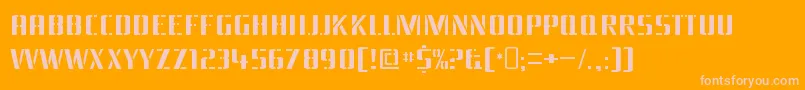 BraesidelumberboyRegular Font – Pink Fonts on Orange Background