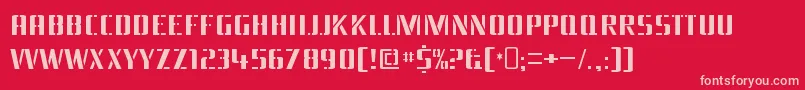 BraesidelumberboyRegular Font – Pink Fonts on Red Background