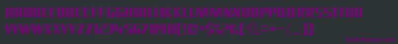 BraesidelumberboyRegular Font – Purple Fonts on Black Background