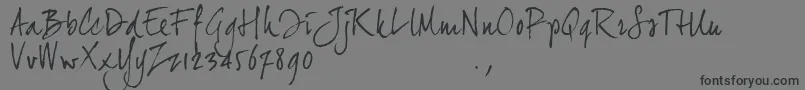 Jh2trial-Schriftart – Schwarze Schriften auf grauem Hintergrund