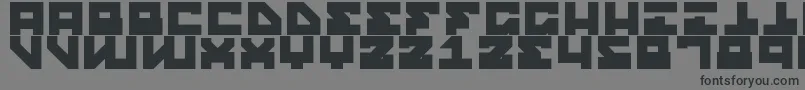 StreetRobotSlab Font – Black Fonts on Gray Background