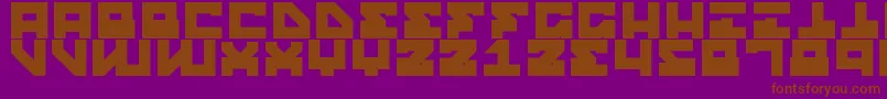 StreetRobotSlab Font – Brown Fonts on Purple Background