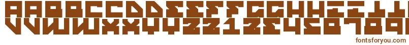 Шрифт StreetRobotSlab – коричневые шрифты на белом фоне