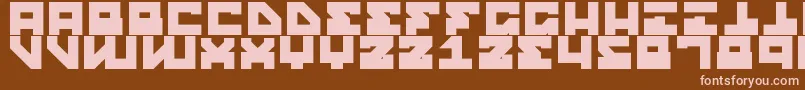 StreetRobotSlab Font – Pink Fonts on Brown Background