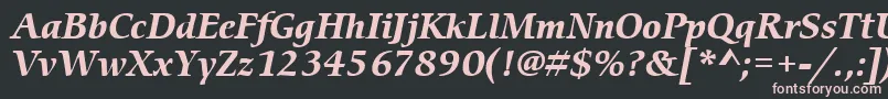 More about ItcCerigoLtBoldItalic Font ItcCerigoLtBoldItalic Font – Pink Fonts on Black Background