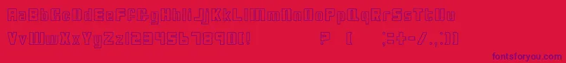 Bio Font – Purple Fonts on Red Background
