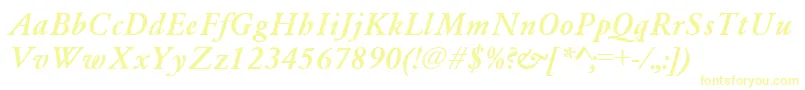 GaramondA.ZPsBoldItalic Font – Yellow Fonts