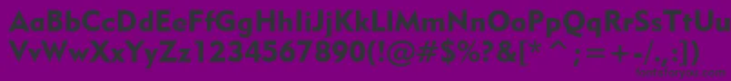 Geometric415BlackBt Font – Black Fonts on Purple Background