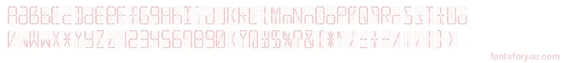 Led16sgmntRegular-Schriftart – Rosa Schriften