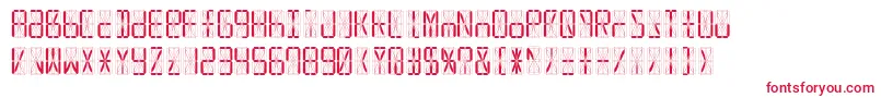 Led16sgmntRegular-Schriftart – Rote Schriften