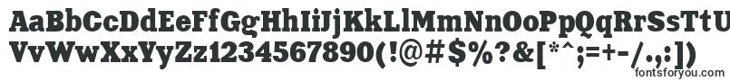 Aardvark80n-fontti – täytetyt fontit