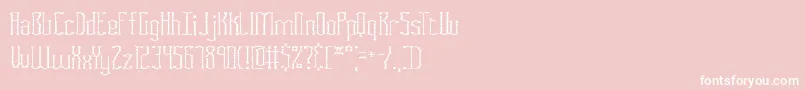 FasciiScragglyBrk Font – White Fonts on Pink Background