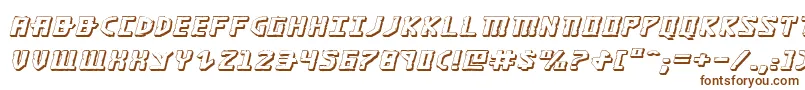 KhazadDum3DExpandedItalic Font – Brown Fonts on White Background