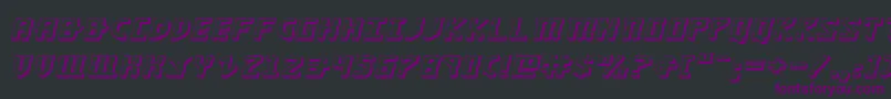 KhazadDum3DExpandedItalic Font – Purple Fonts on Black Background