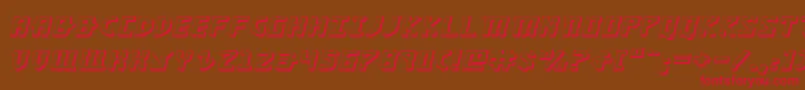 KhazadDum3DExpandedItalic Font – Red Fonts on Brown Background