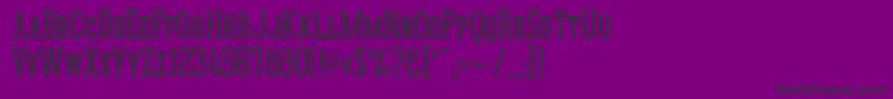 Quasikn Font – Black Fonts on Purple Background