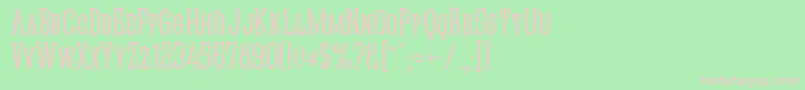 Quasikn Font – Pink Fonts on Green Background