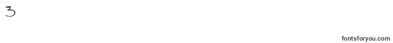 フォントReturnOfRelayscript – フォント数字3