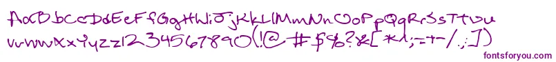 ReturnOfRelayscript Font – Purple Fonts on White Background