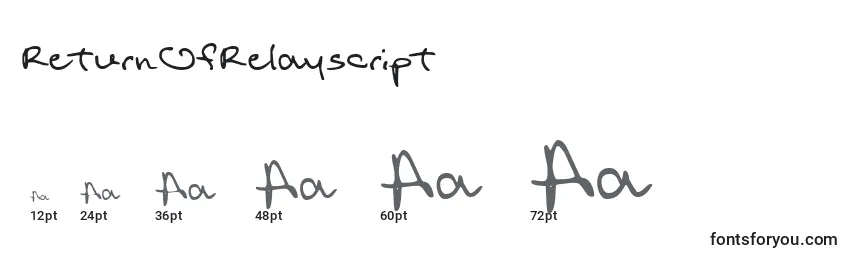 ReturnOfRelayscript Font Sizes
