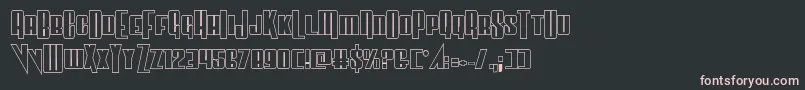 Vindicatorout Font – Pink Fonts on Black Background