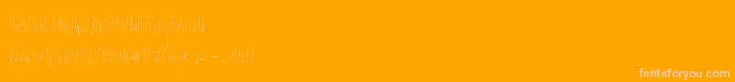 Plentyofmetal Font – Pink Fonts on Orange Background