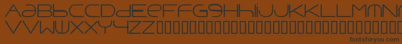 Шрифт Punavuor – чёрные шрифты на коричневом фоне