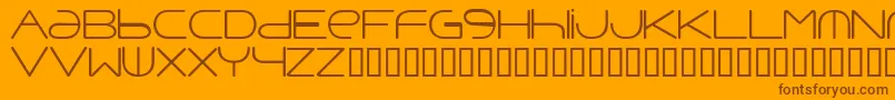 Punavuor Font – Brown Fonts on Orange Background